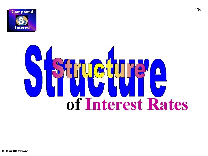 75 Compound 8 Interest of Interest Rates Mc. Graw-Hill Ryerson© 