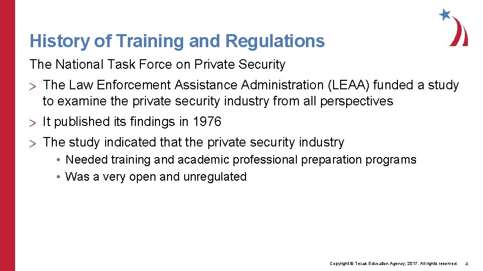 History of Training and Regulations The National Task Force on Private Security > The