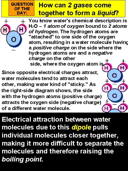 QUESTION OF THE DAY: How can 2 gases come together to form a liquid?