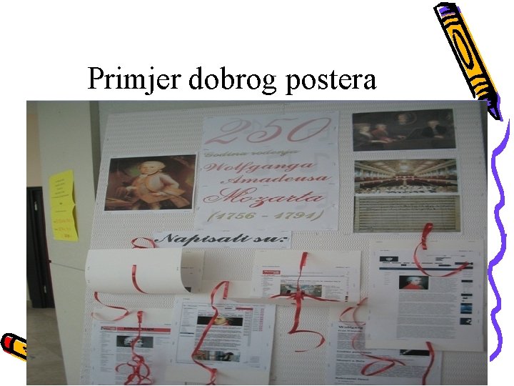 Primjer dobrog postera 