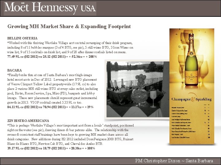 Growing MH Market Share & Expanding Footprint BELLINI OSTERIA *Worked with this thriving Westlake