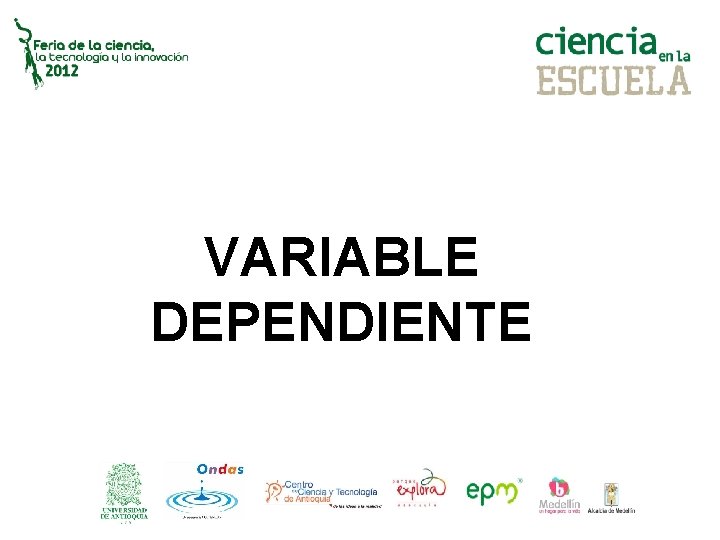 VARIABLE DEPENDIENTE 