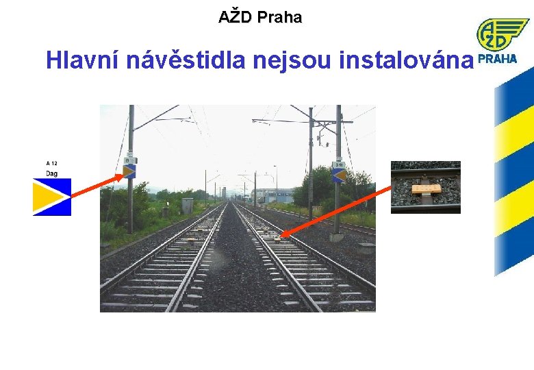 AŽD Praha Hlavní návěstidla nejsou instalována 