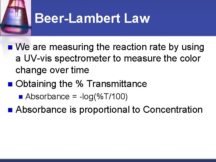 Chemical TURN ON SPECs NOW First things