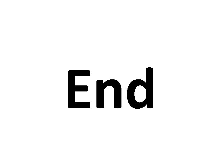 End 