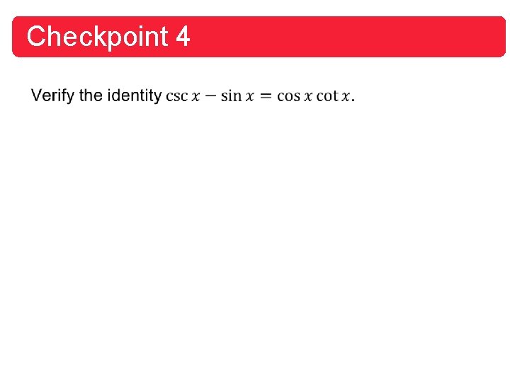 Checkpoint 4 