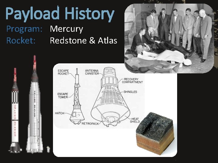 Payload History Program: Mercury Rocket: Redstone & Atlas 