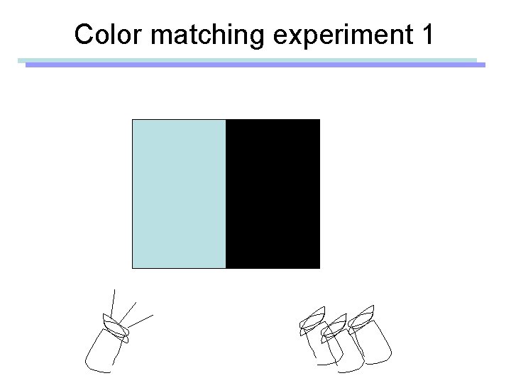 Color matching experiment 1 