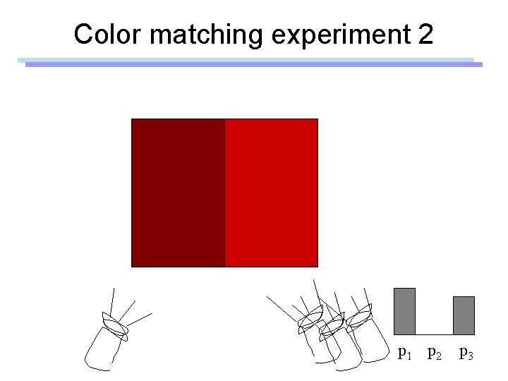 Color matching experiment 2 p 1 p 2 p 3 