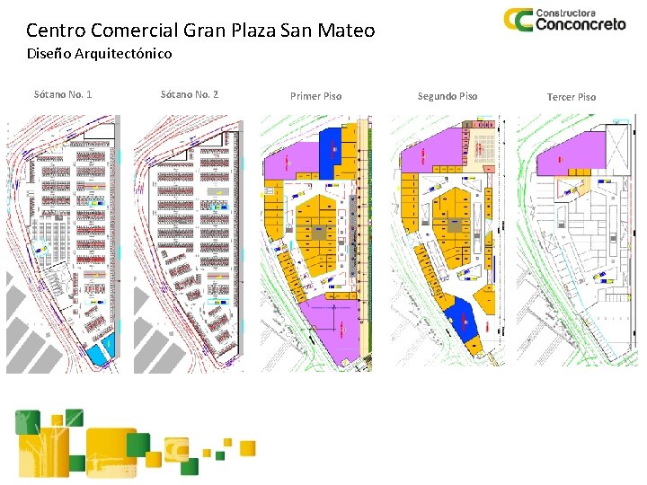 Centro Comercial Gran Plaza San Mateo Diseño Arquitectónico Sótano No. 1 Sótano No. 2