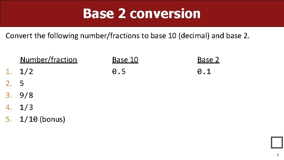 CS 107 Lecture 17 Floating Point reading BO