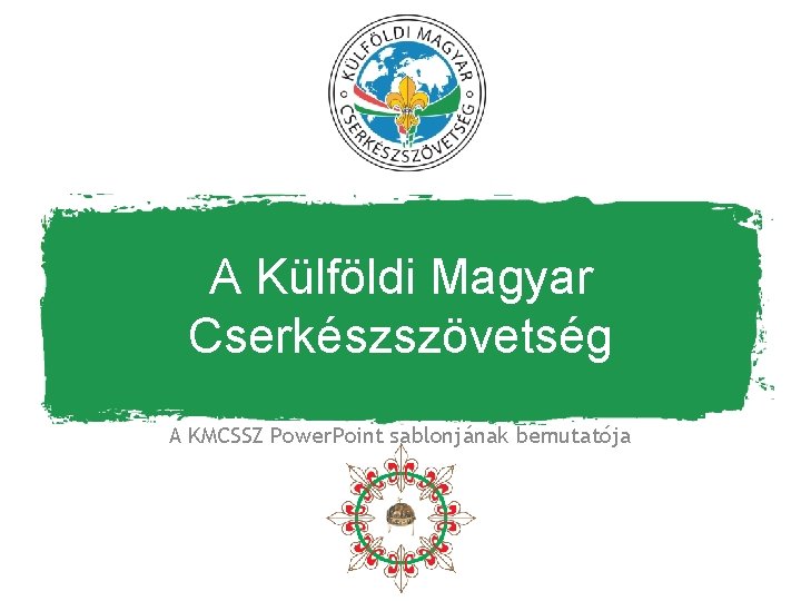 A Külföldi Magyar Cserkészszövetség A KMCSSZ Power. Point sablonjának bemutatója 