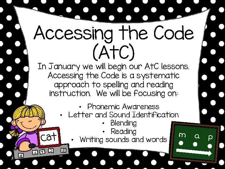 Accessing the Code (At. C) In January we will begin our At. C lessons.