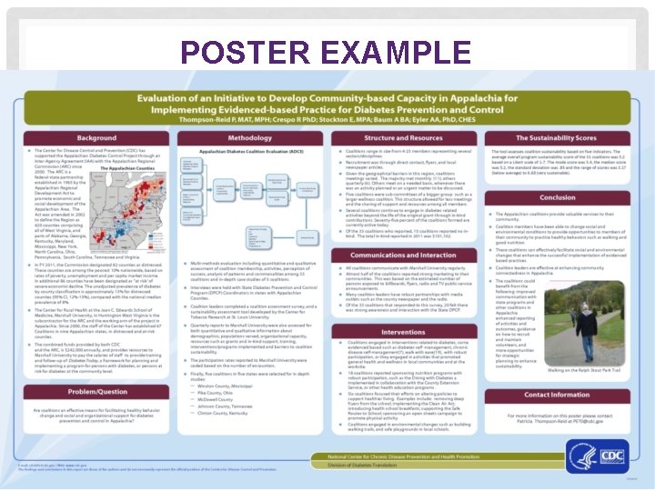 POSTER EXAMPLE 