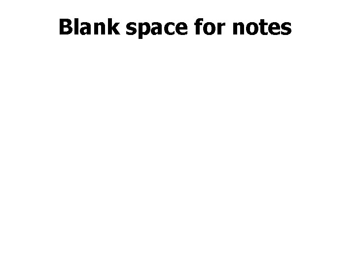 Blank space for notes 