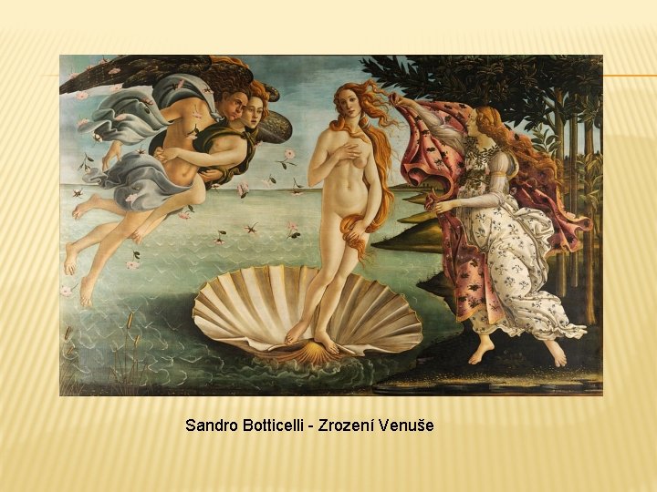 Sandro Botticelli - Zrození Venuše 