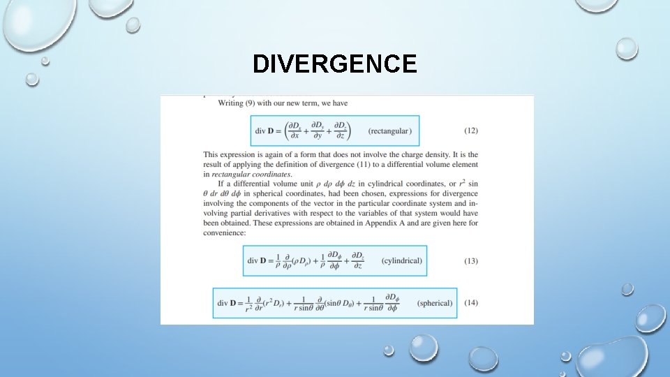 DIVERGENCE 