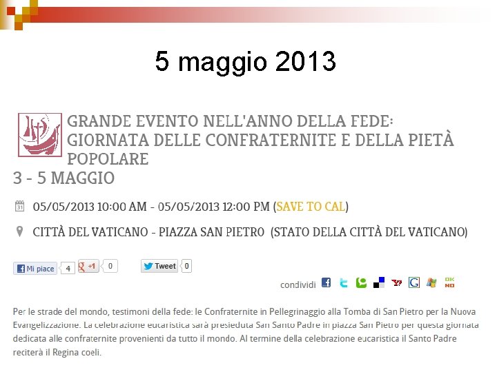 5 maggio 2013 