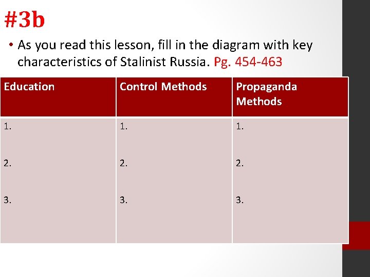 #3 b • As you read this lesson, fill in the diagram with key #3 b • As you read this lesson, fill in the diagram with key