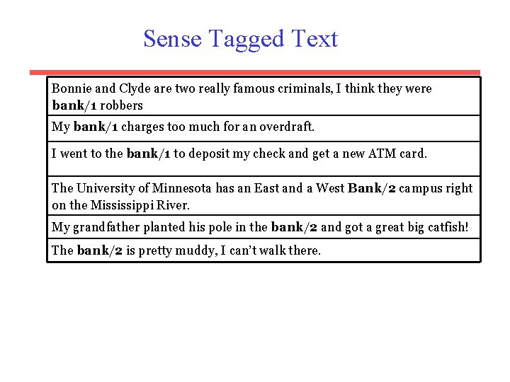 Sense Tagged Text Bonnie and Clyde are two really famous criminals, I think they