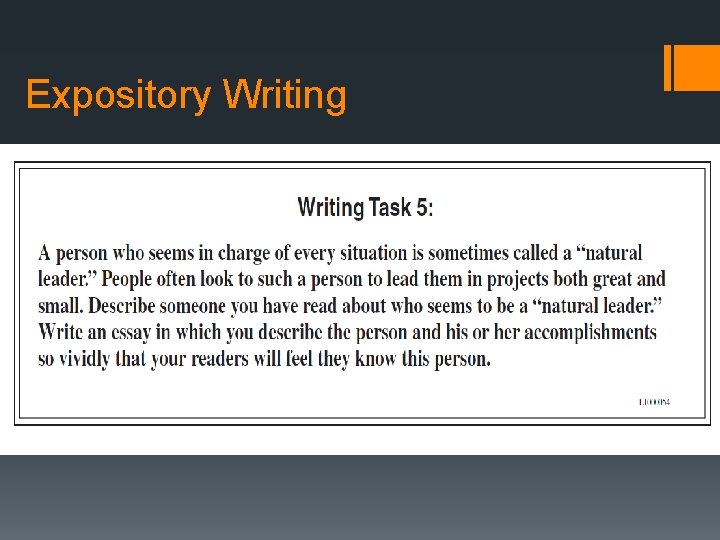 Expository Writing 