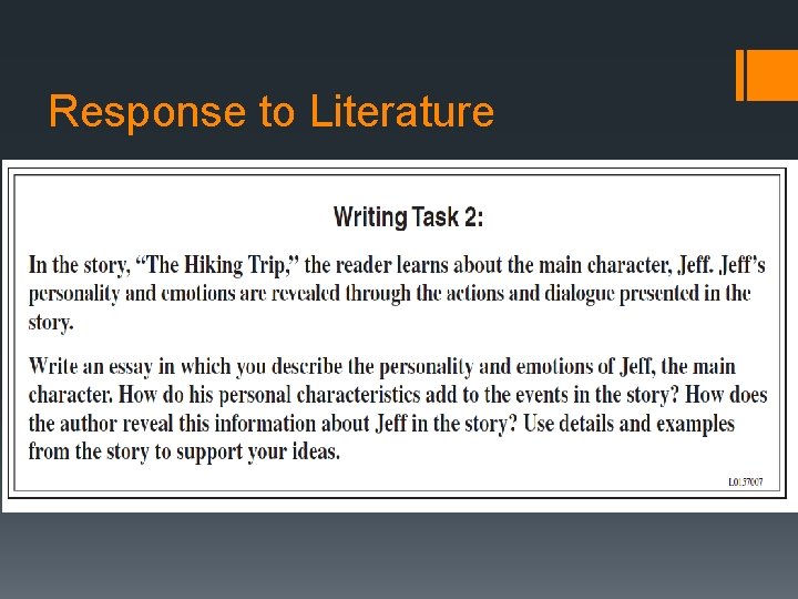 Response to Literature 