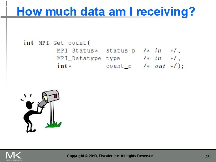 How much data am I receiving? Copyright © 2010, Elsevier Inc. All rights Reserved