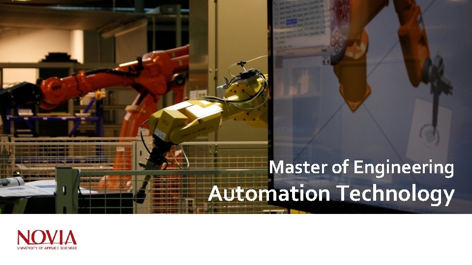 Master of Engineering Automation Technology 