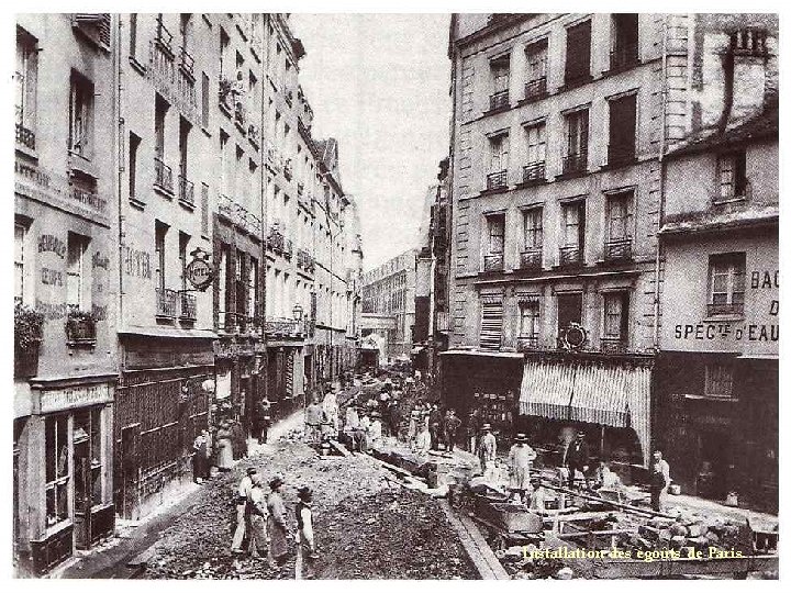 Installation des égoûts de Paris. 