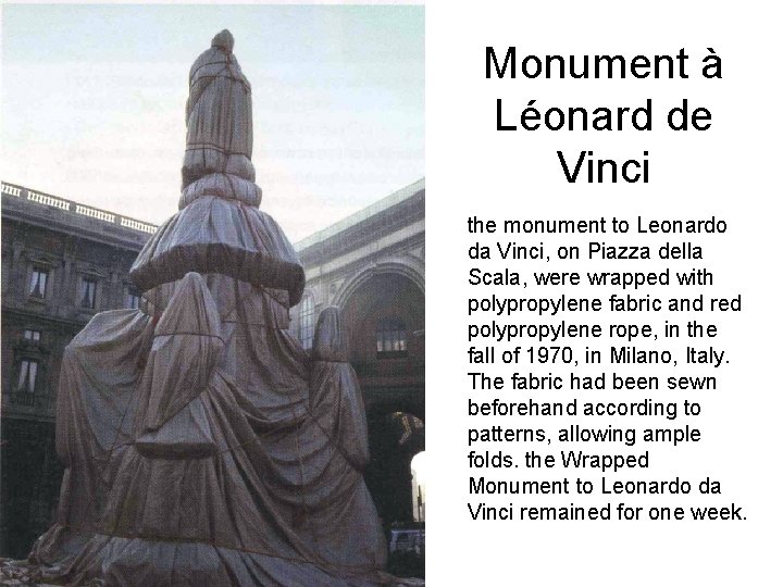 Monument à Léonard de Vinci the monument to Leonardo da Vinci, on Piazza della