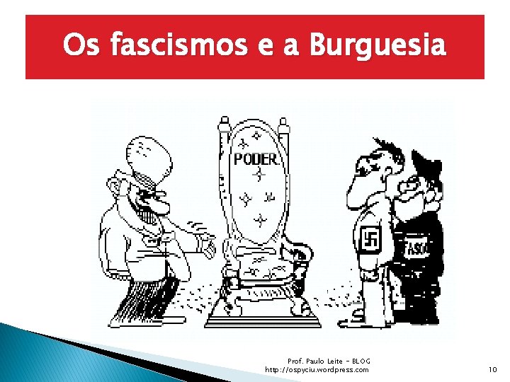 Os fascismos e a Burguesia Prof. Paulo Leite - BLOG http: //ospyciu. wordpress. com