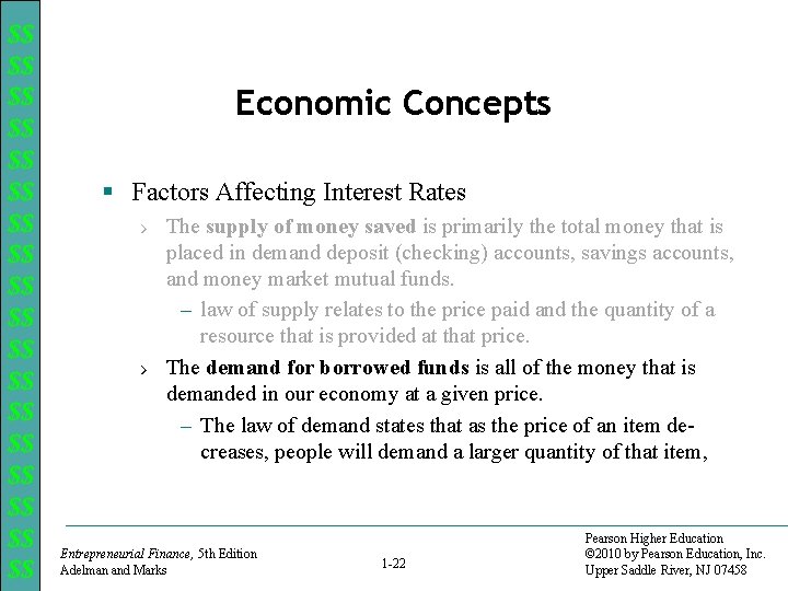 $$ $$ $$ $$ $$ Economic Concepts § Factors Affecting Interest Rates › The