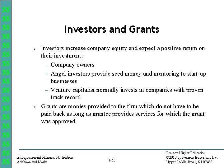 $$ $$ $$ $$ $$ Investors and Grants › Investors increase company equity and