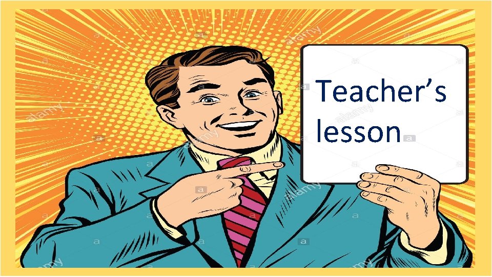 Teacher’s lesson 