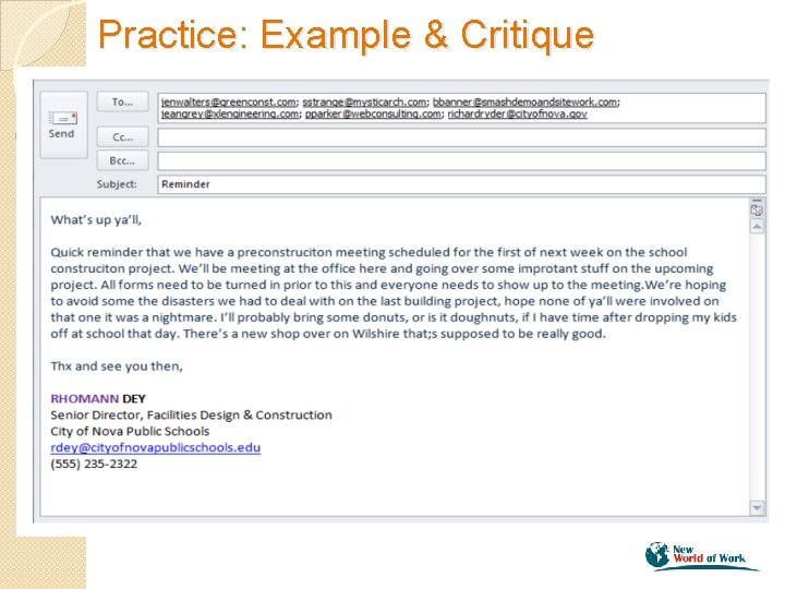 21 st Century Employability Skills Communication Lesson 1