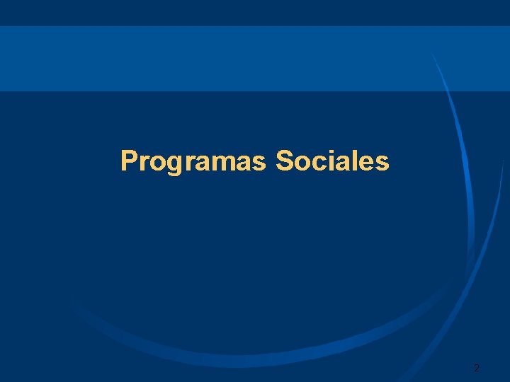 Programas Sociales 2 