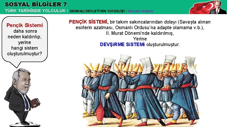 TÜRK TARİHİNDE YOLCULUK / OSMANLI DEVLETİ’NİN YÜKSELİŞİ / Osmanlı Ordusu Pençik Sistemi daha sonra