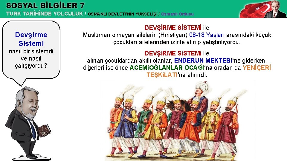 TÜRK TARİHİNDE YOLCULUK / OSMANLI DEVLETİ’NİN YÜKSELİŞİ / Osmanlı Ordusu Devşirme Sistemi nasıl bir