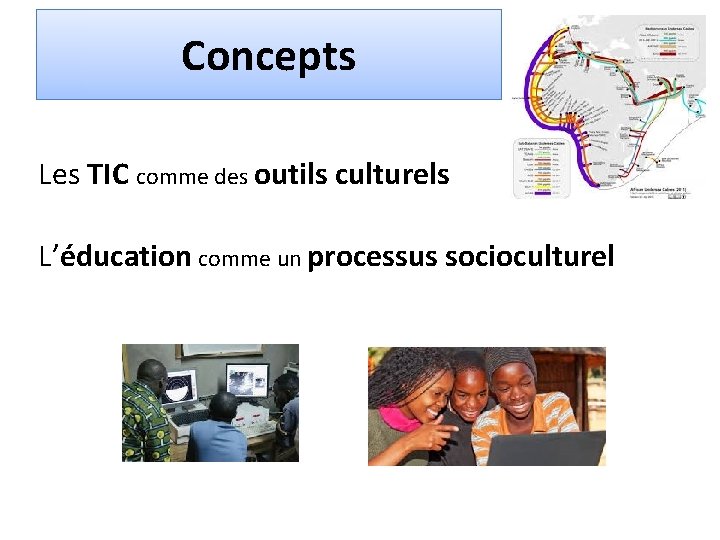 Concepts Les TIC comme des outils culturels L’éducation comme un processus socioculturel 