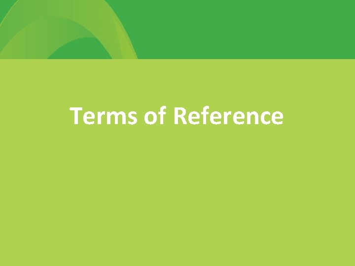 Terms of Reference 