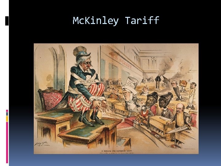 Mc. Kinley Tariff 