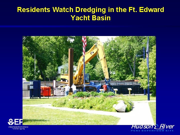Residents Watch Dredging in the Ft. Edward Yacht Basin 