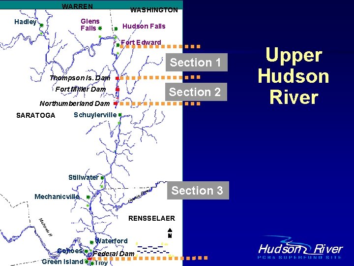 WARREN WASHINGTON Glens Falls Hadley Hudson Falls Bakers Falls Fort Edward Section 1 Thompson