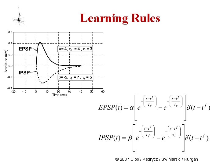 Learning Rules © 2007 Cios / Pedrycz / Swiniarski / Kurgan 