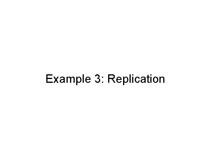 Example 3: Replication 