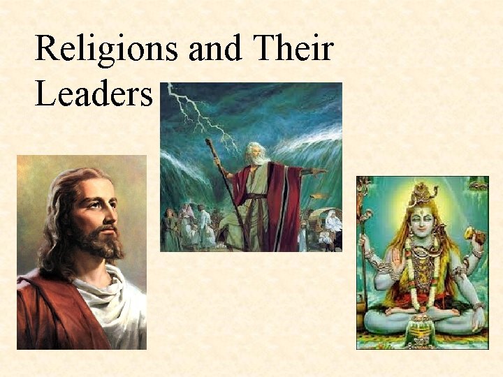 Religions and Their Leaders 