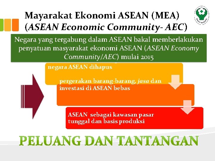 Mayarakat Ekonomi ASEAN (MEA) (ASEAN Economic Community- AEC) Negara yang tergabung dalam ASEAN bakal
