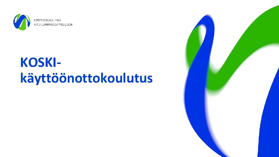 KOSKIkäyttöönottokoulutus 