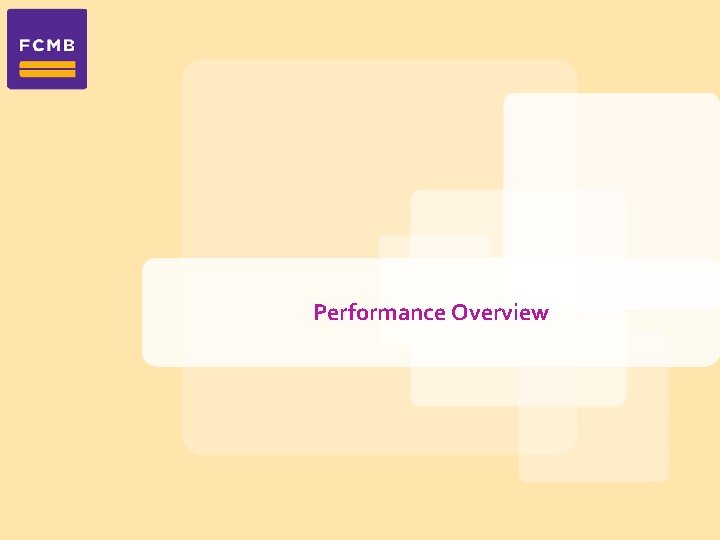 Performance Overview 