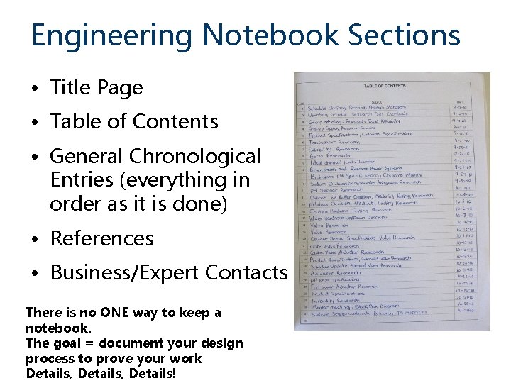 Engineering Notebook What Is an Engineering Notebook Why